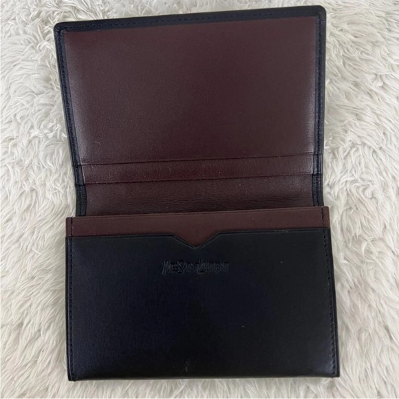 Yves Saint Laurent Midnight Blue Leather Wallet - Picture 6 of 9